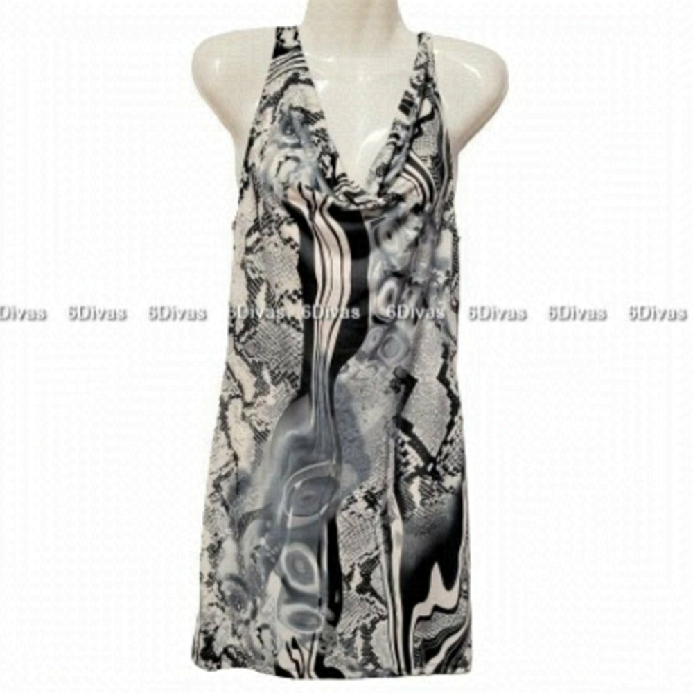 Spicy Sugar Black and White Sleeveless Body Hugging Dress Size S and Size M